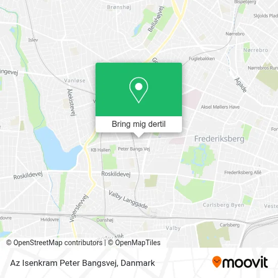 Az Isenkram Peter Bangsvej kort