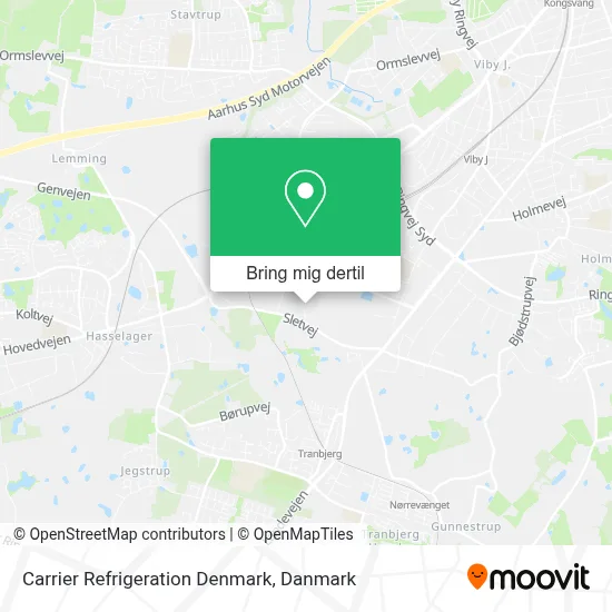Carrier Refrigeration Denmark kort