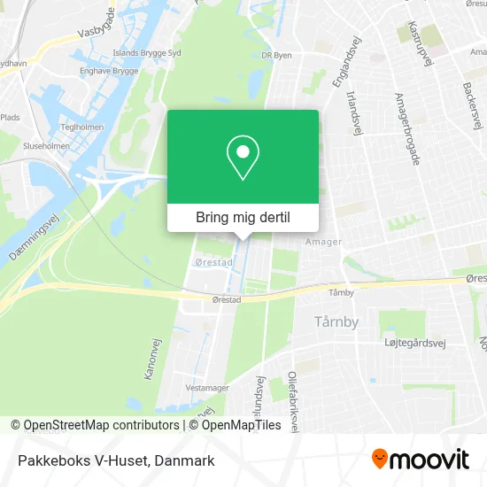 Pakkeboks V-Huset kort