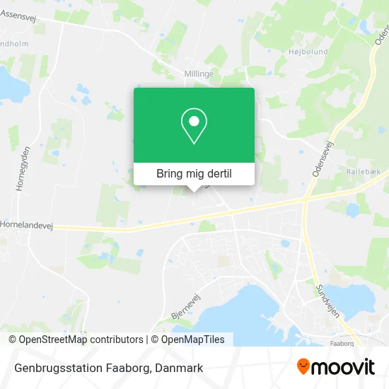 Genbrugsstation Faaborg kort