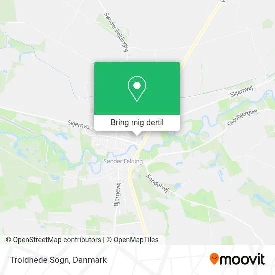 Troldhede Sogn kort