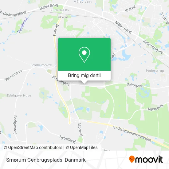 Smørum Genbrugsplads kort