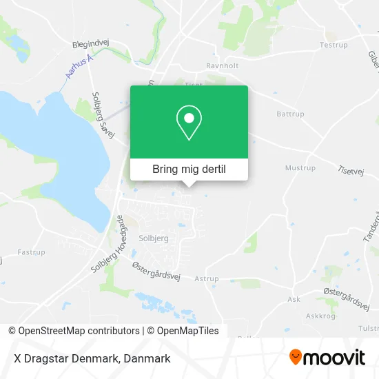 X Dragstar Denmark kort