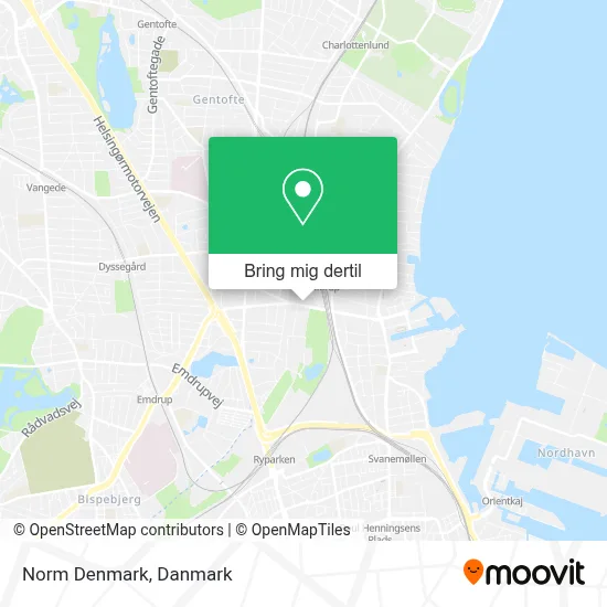Norm Denmark kort