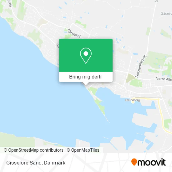 Gisselore Sand kort