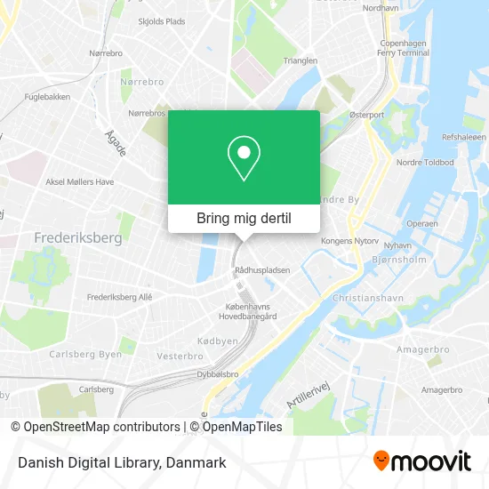 Danish Digital Library kort