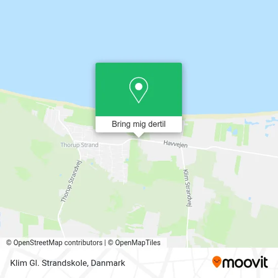 Klim Gl. Strandskole kort