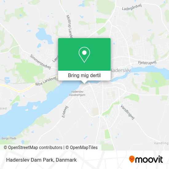 Haderslev Dam Park kort