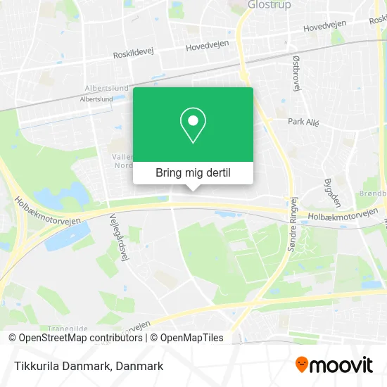 Tikkurila Danmark kort