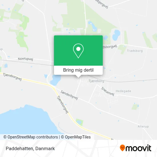 Paddehatten kort