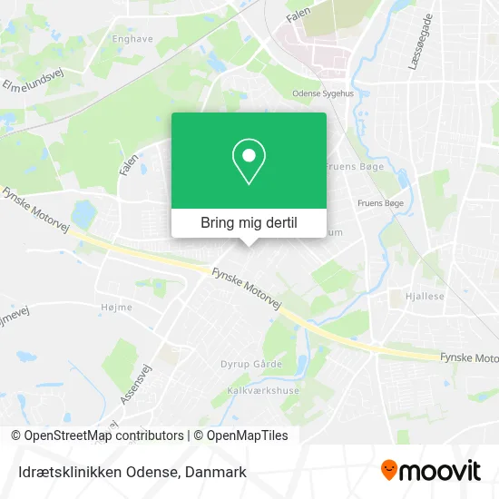 Idrætsklinikken Odense kort