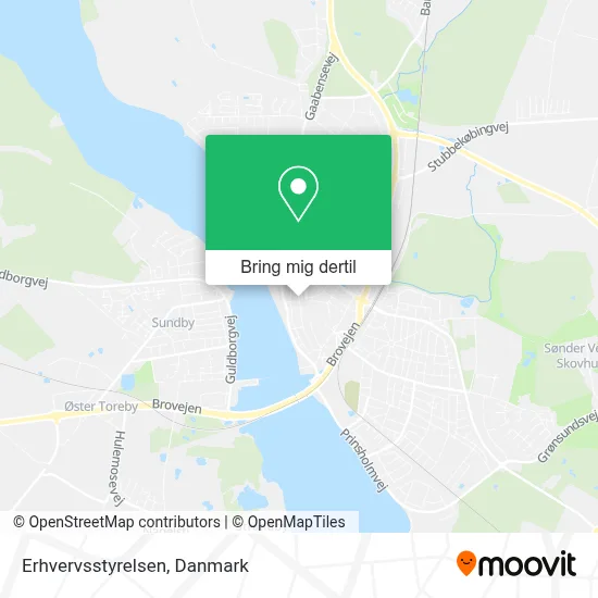 Erhvervsstyrelsen kort