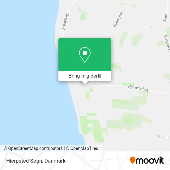 Hjerpsted Sogn kort