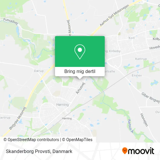 Skanderborg Provsti kort