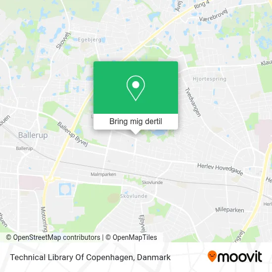 Technical Library Of Copenhagen kort