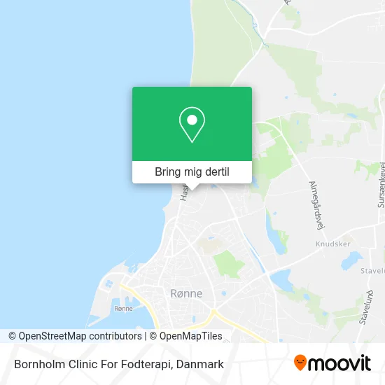 Bornholm Clinic For Fodterapi kort