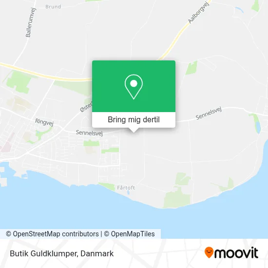Butik Guldklumper kort