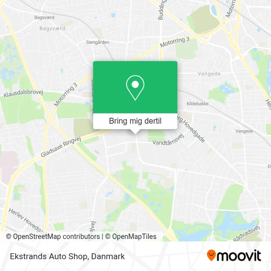 Ekstrands Auto Shop kort