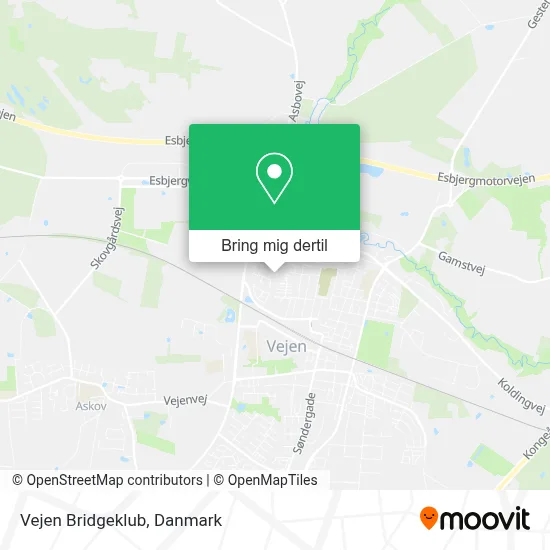 Vejen Bridgeklub kort