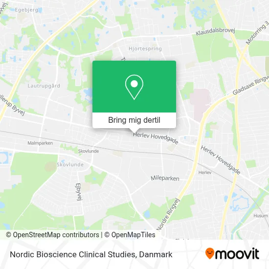 Nordic Bioscience Clinical Studies kort