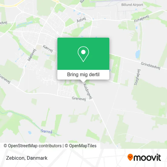 Zebicon kort