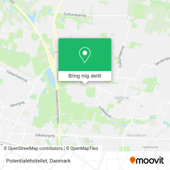 Potentialehotellet kort