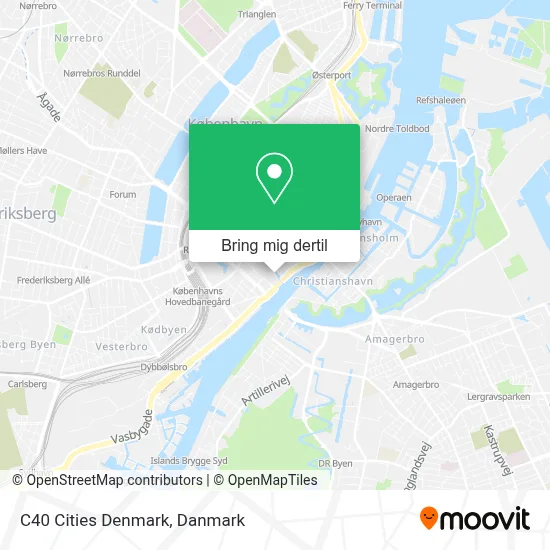 C40 Cities Denmark kort