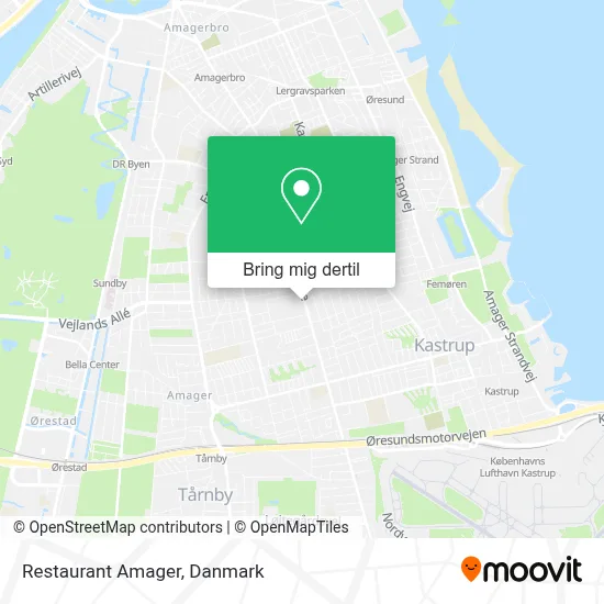 Restaurant Amager kort