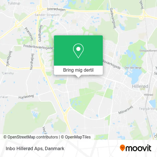Inbo Hillerød Aps kort