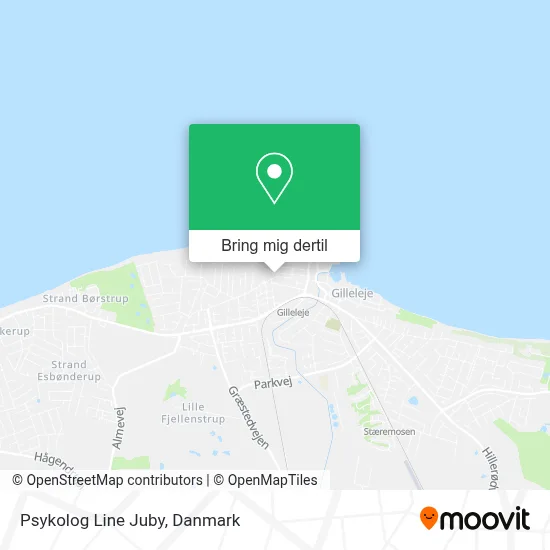 Psykolog Line Juby kort