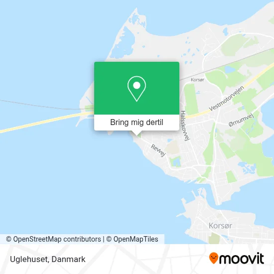 Uglehuset kort