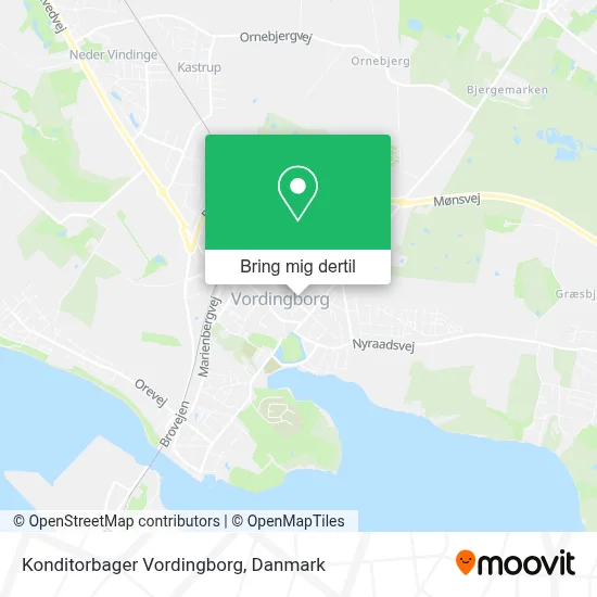 Konditorbager Vordingborg kort