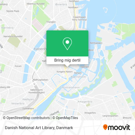 Danish National Art Library kort
