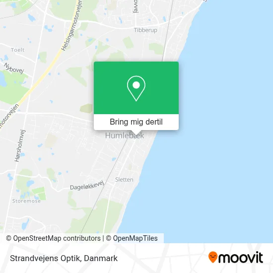 Strandvejens Optik kort