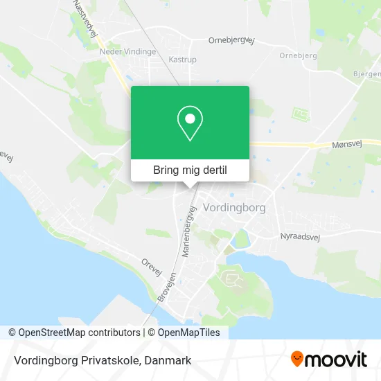 Vordingborg Privatskole kort