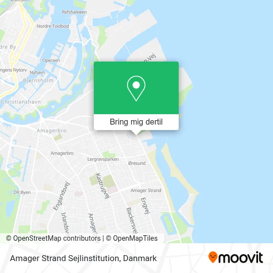 Amager Strand Sejlinstitution kort