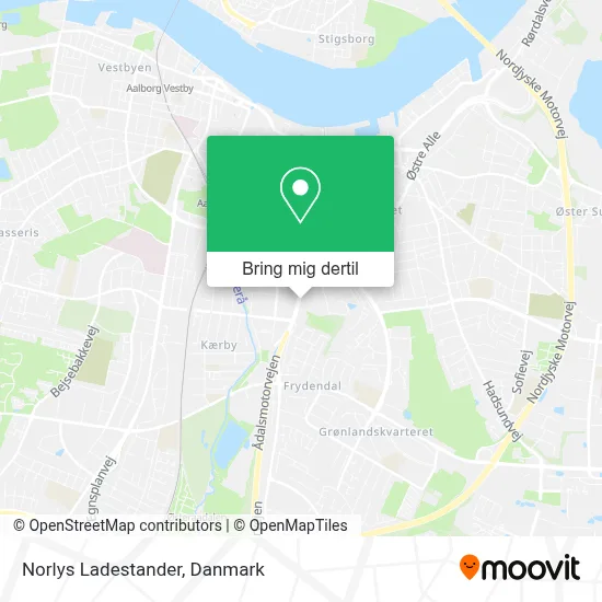 Norlys Ladestander kort