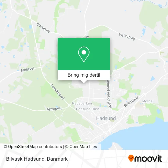 Bilvask Hadsund kort