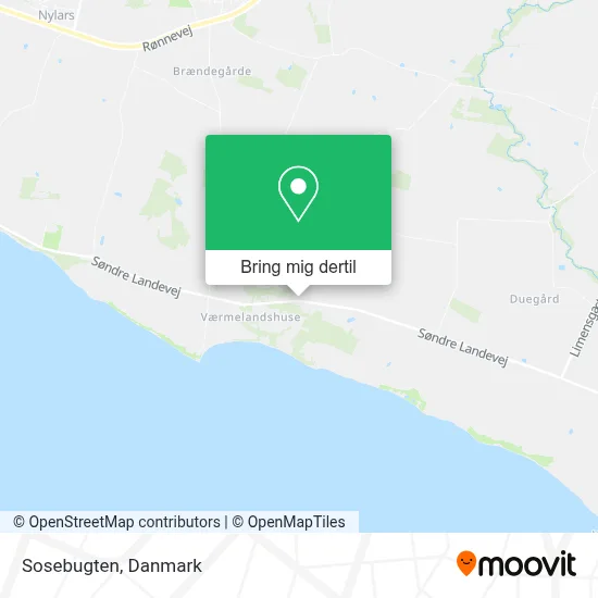 Sosebugten kort