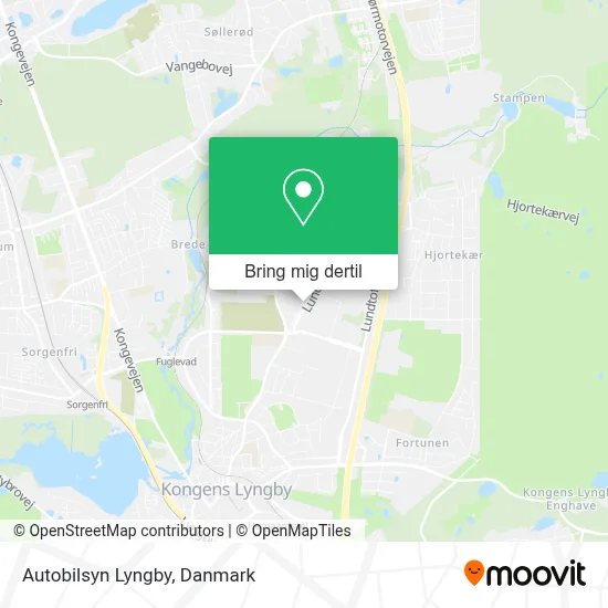 Autobilsyn Lyngby kort