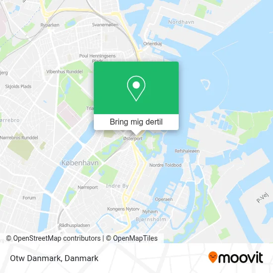 Otw Danmark kort