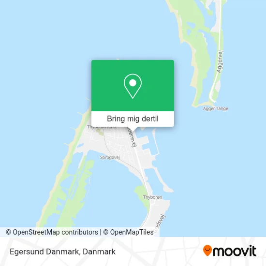 Egersund Danmark kort
