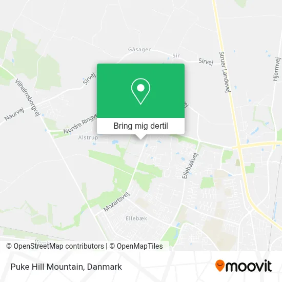 Puke Hill Mountain kort