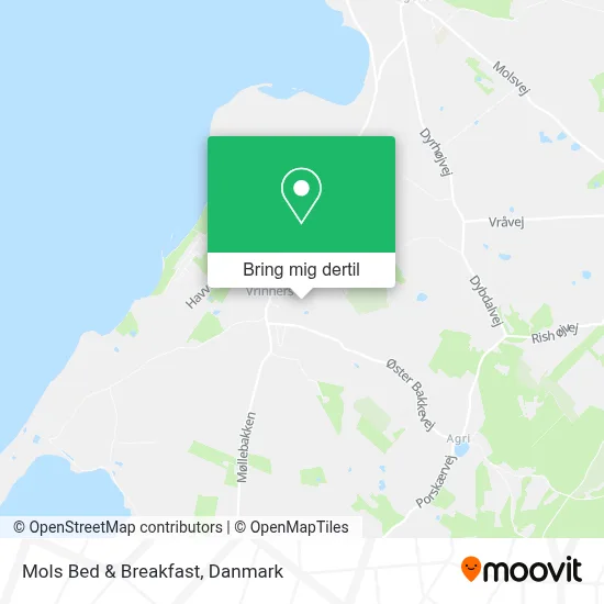 Mols Bed & Breakfast kort