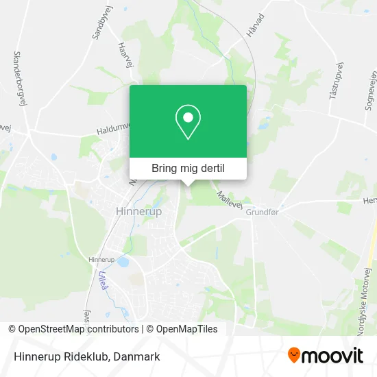 Hinnerup Rideklub kort