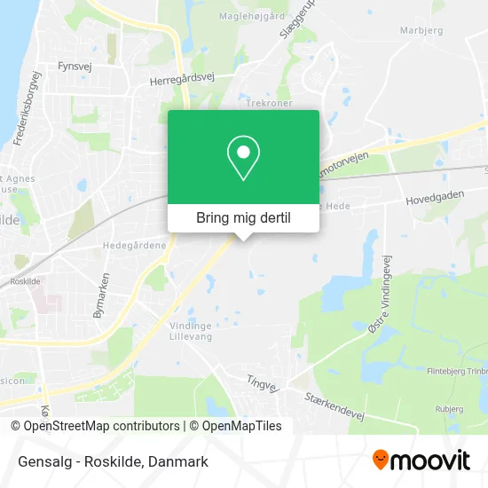 Gensalg - Roskilde kort