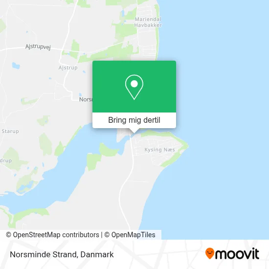 Norsminde Strand kort