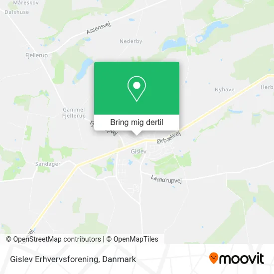 Gislev Erhvervsforening kort