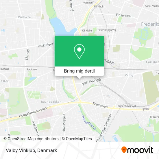 Valby Vinklub kort