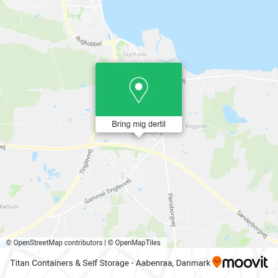 Titan Containers & Self Storage - Aabenraa kort